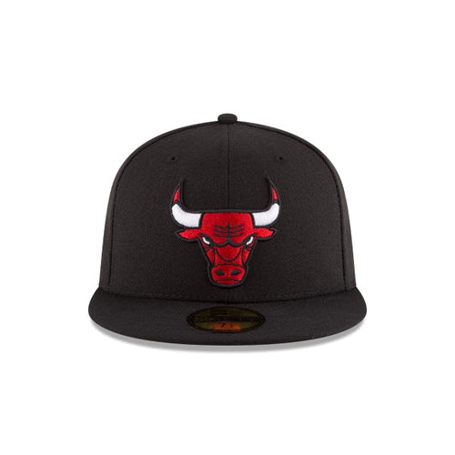 Chicago Bulls Team Color Black 59FIFTY Fitted Hat